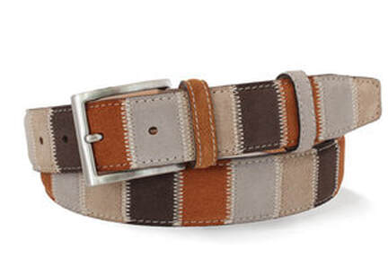 1670 Patchwork Belt – Suede