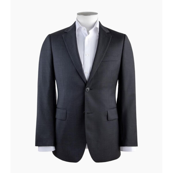 Bond Charcoal Textured Check Suit