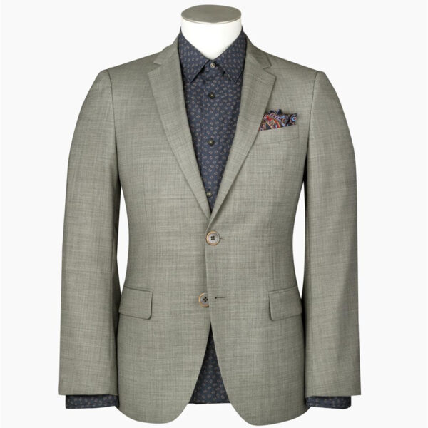Bond Sharkskin Light Grey Suit