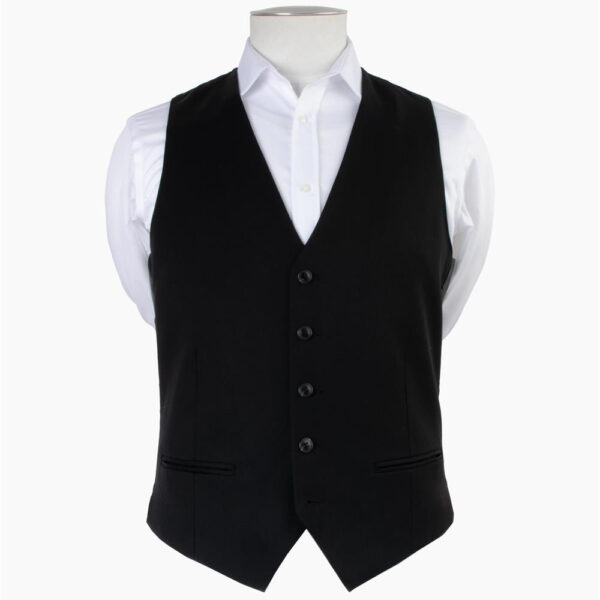 Churchill Jet Black Waistcoat