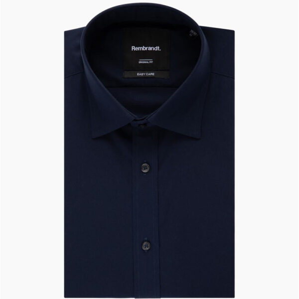 London Navy Poplin Shirt