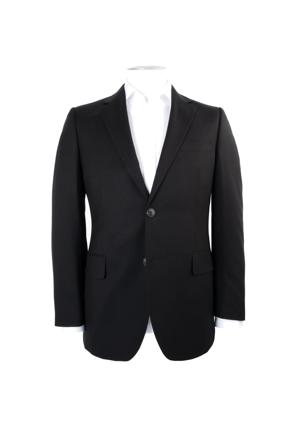 Black hire suit with white shirt